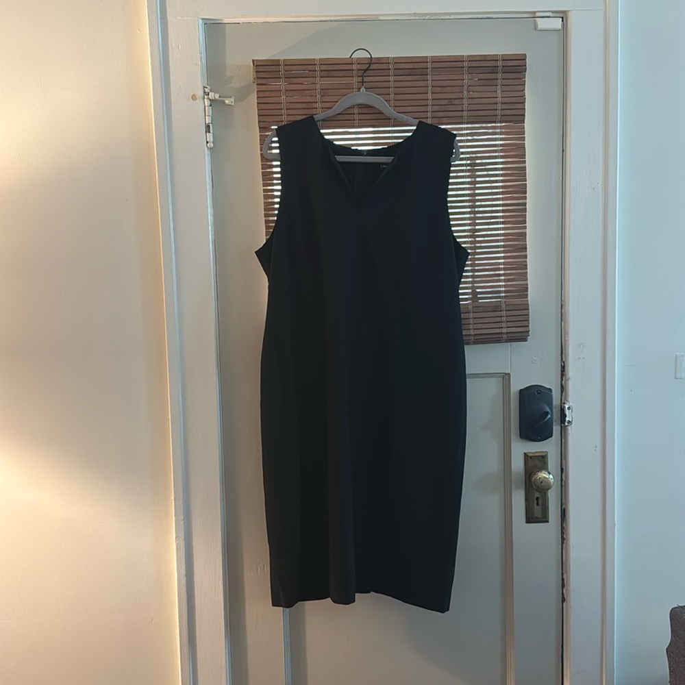 Black sheath dress
